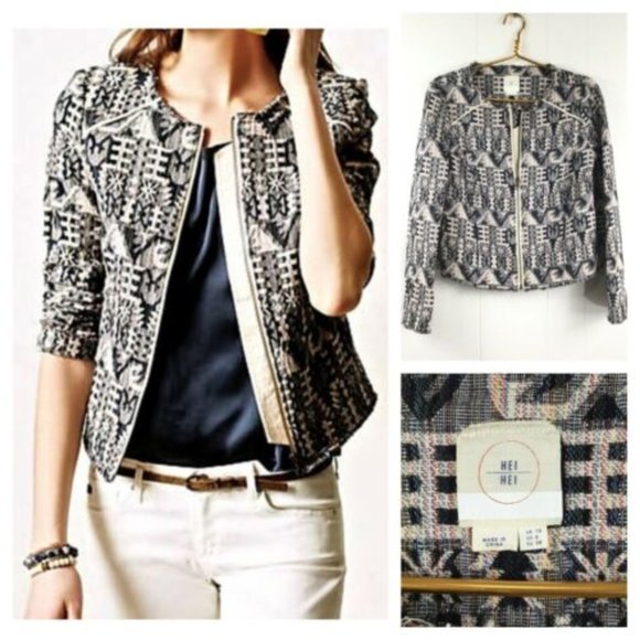 Anthropologie Hei Hei Faifo Blazer Jacket - Picture 1 of 9